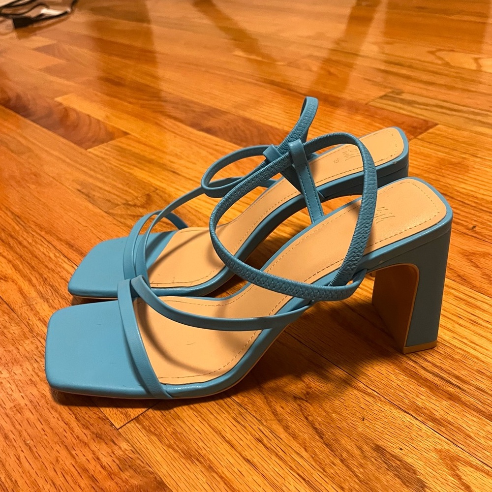H&M Strappy Blue Heels